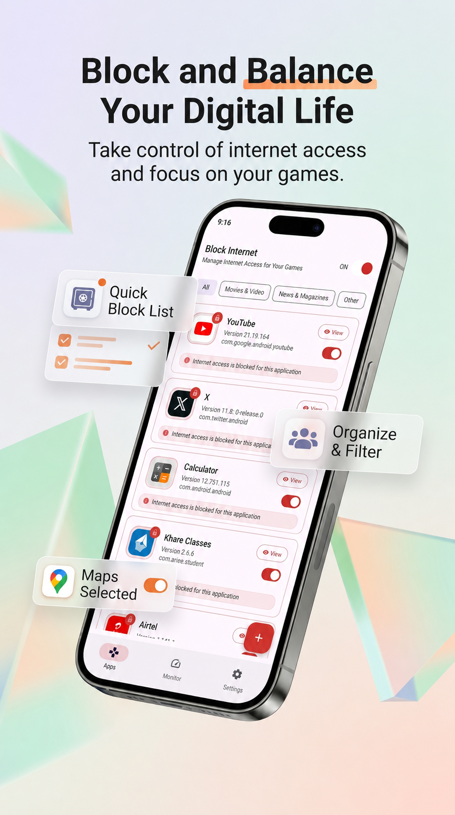 NetLimit — Block Internet screenshot 1