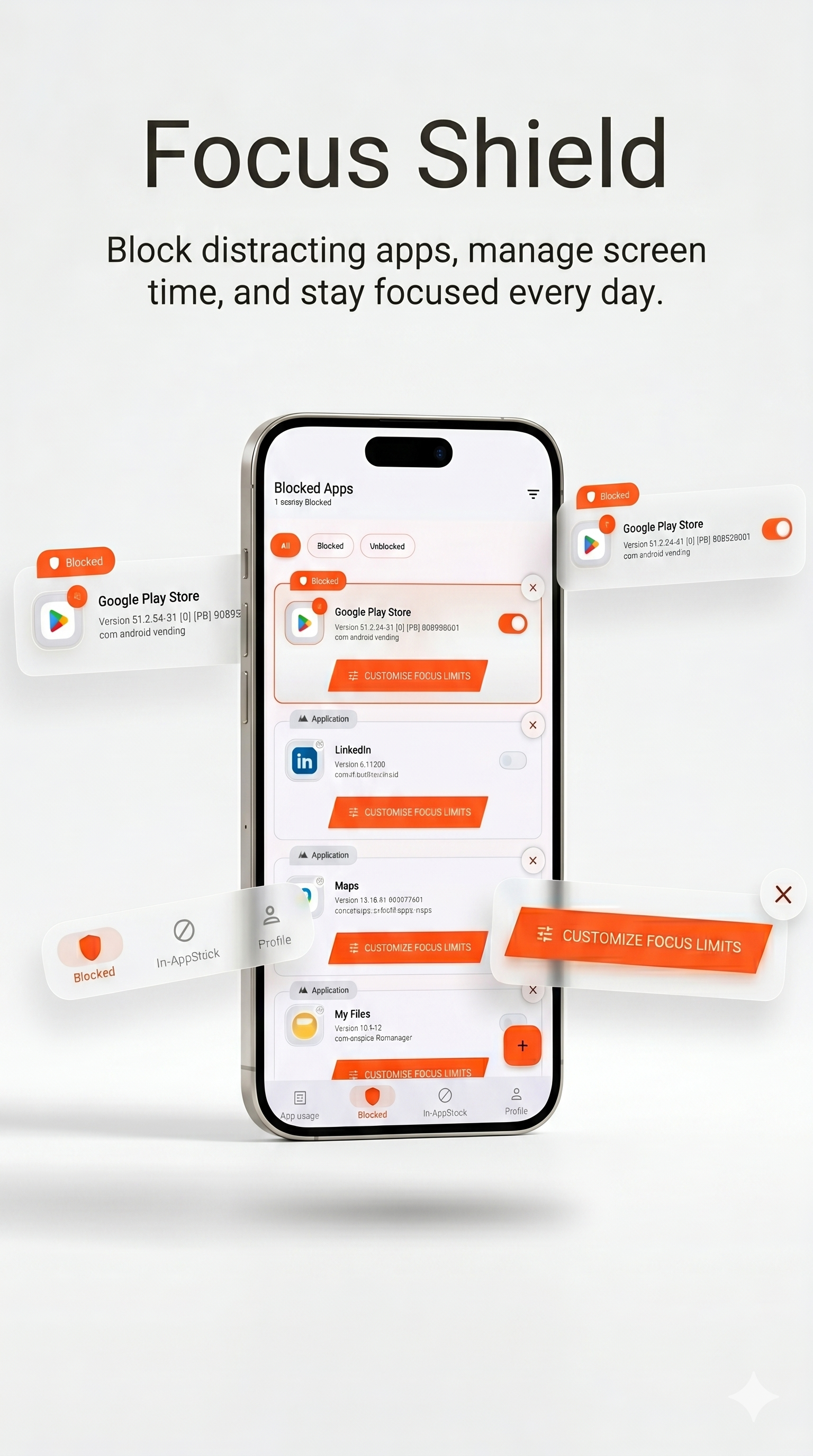 Limitly App Mockup